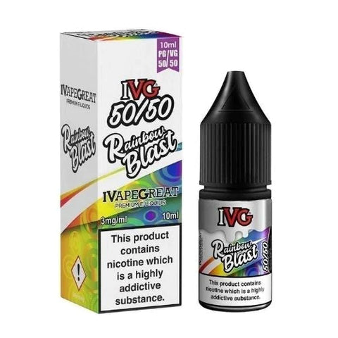 Buy cheapest online IVG 10ml E-Liquid - Pack Of 10 Rainbow Burst 6MG at lowest price in uk