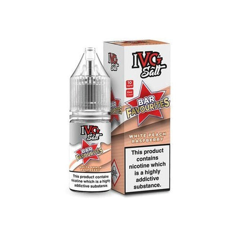 Buy cheapest online IVG Salt Bar Favourite 10ml E Liquids Nic Salts- Pack Of 10 Watermelon Peach Raspberry at lowest price in uk