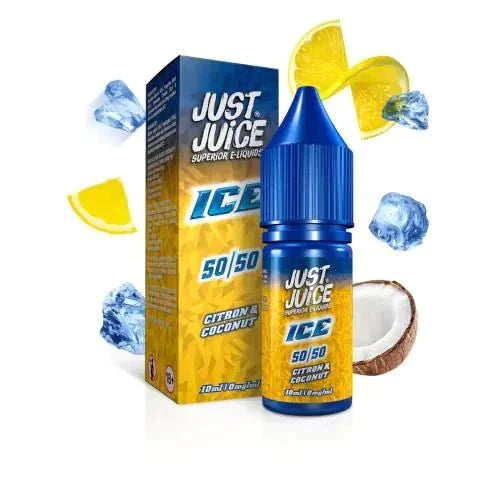 Buy cheapest online Just Juice Ice Range 50/50 10ml E liquids Box of 10 3mg Citron & Coconut Ice at lowest price in uk