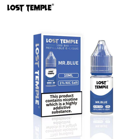 Buy cheapest online Lost Temple Nic Salts 10ml (BOX OF 10) Mr Blue at lowest price in uk