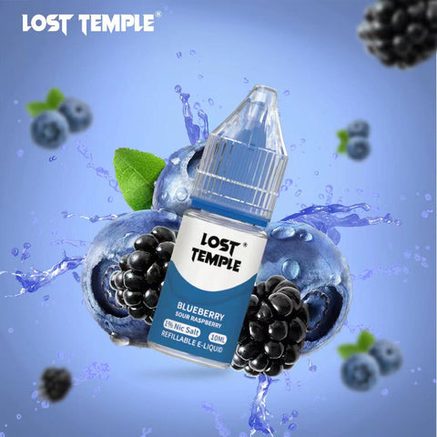 Buy cheapest online Lost Temple Nic Salts 10ml (BOX OF 10) Blueberry at lowest price in uk