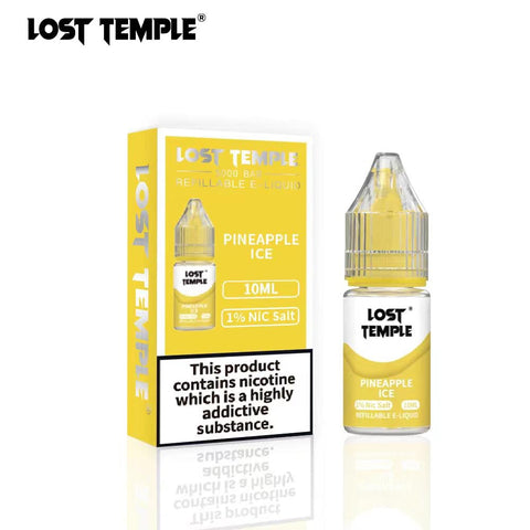 Buy cheapest online Lost Temple Nic Salts 10ml (BOX OF 10) Pineapple Ice at lowest price in uk