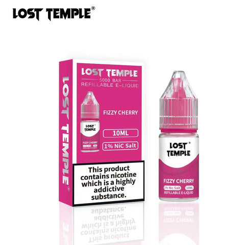 Buy cheapest online Lost Temple Nic Salts 10ml (BOX OF 10) Fizzy Cherry at lowest price in uk