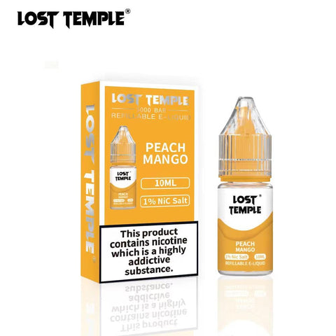 Buy cheapest online Lost Temple Nic Salts 10ml (BOX OF 10) Peach Mango at lowest price in uk