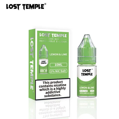 Buy cheapest online Lost Temple Nic Salts 10ml (BOX OF 10) Lemon Lime at lowest price in uk