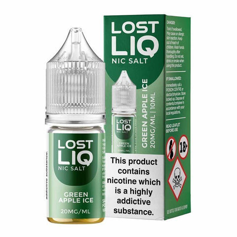 Buy cheapest online Lostliq 3000 Nic Salts 10ml - Box of 10 Green Apple Ice at lowest price in uk