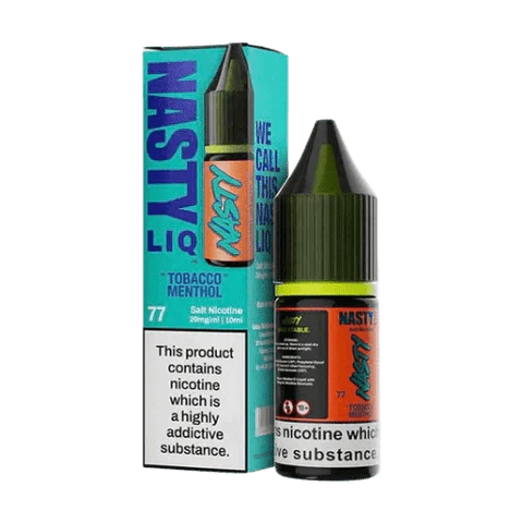 Buy cheapest online Nasty Liq Salt 10ml E-Liquids Box of 10 Tobacco Menthol at lowest price in uk