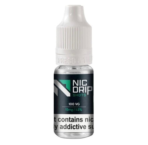 Buy cheapest online NIC DRIP - 100VG - 15MG - NICOTINE SHOT at lowest price in uk