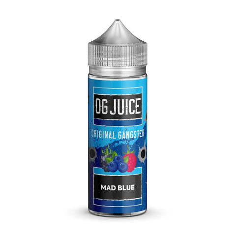 Buy cheapest online OG Juice Original Gangster 100ml E-liquid Shortfill Mad Blue at lowest price in uk