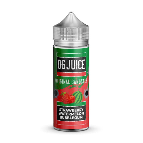 Buy cheapest online OG Juice Original Gangster 100ml E-liquid Shortfill Strawberry Watermelon Bubblegum at lowest price in uk