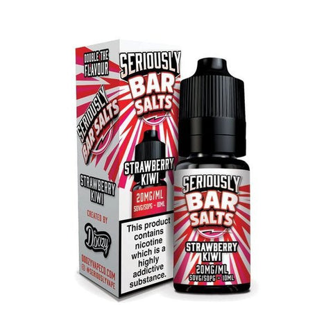 Buy cheapest online Seriously Bar Salt 10ml E-liquids Nic Salts - Box of 10 Strawberry Kiwi at lowest price in uk