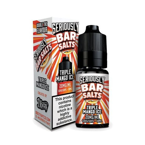 Buy cheapest online Seriously Bar Salt 10ml E-liquids Nic Salts - Box of 10 Mango Ice at lowest price in uk