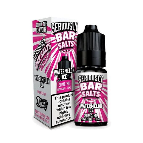 Buy cheapest online Seriously Bar Salt 10ml E-liquids Nic Salts - Box of 10 Watermelon Ice at lowest price in uk