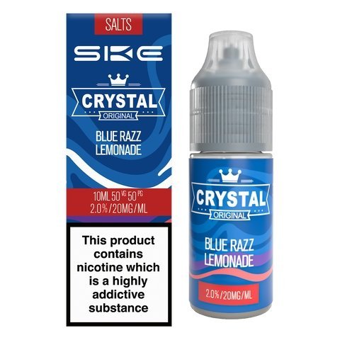 Buy cheapest online Ske Crystal Original Salts 10ml - Box of 10 10mg Blue Razz Lemonade at lowest price in uk