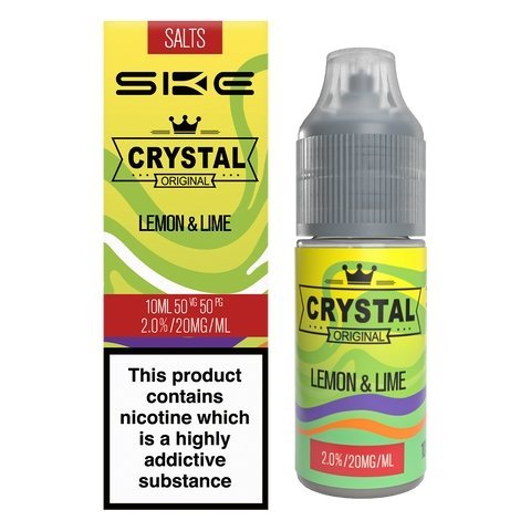 Buy cheapest online Ske Crystal Original Salts 10ml - Box of 10 10mg Lemon & Lime at lowest price in uk