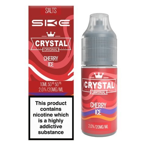 Buy cheapest online Ske Crystal Original Salts 10ml - Box of 10 10mg Cherry Ice at lowest price in uk