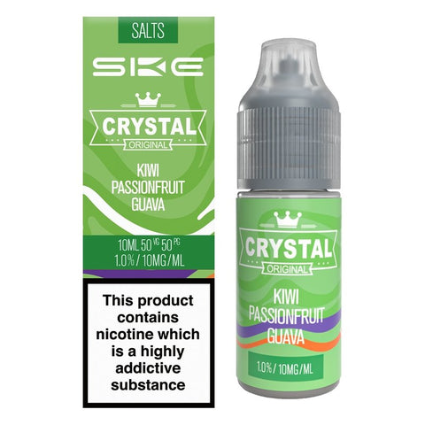 Buy cheapest online Ske Crystal Original Salts 10ml - Box of 10 10mg Kiwi Passion Fruit Guava at lowest price in uk