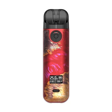 Buy cheapest online SMOK Novo 4 Pod Kit Red Stabilizing Wood at lowest price in uk