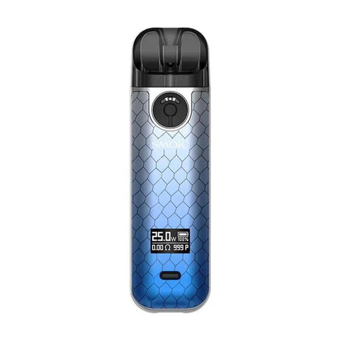 Buy cheapest online SMOK Novo 4 Pod Kit Blue Grey Cobra at lowest price in uk