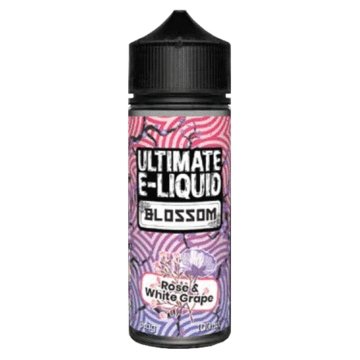 Buy cheapest online Ultimate E-Liquid Blossom 100ML Shortfill Rose & White Grape at lowest price in uk