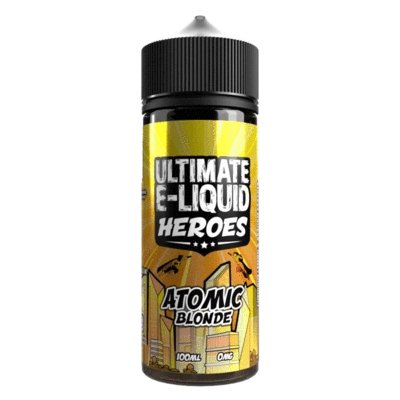 Buy cheapest online Ultimate Puff Heroes 100ML Shortfill Atomic Blonde at lowest price in uk