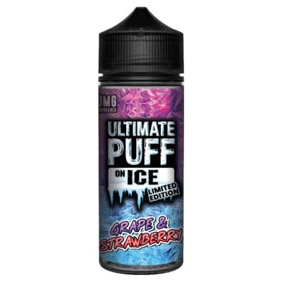 Buy cheapest online Ultimate Puff On Ice 100ML Shortfill Grape & Strawberry at lowest price in uk