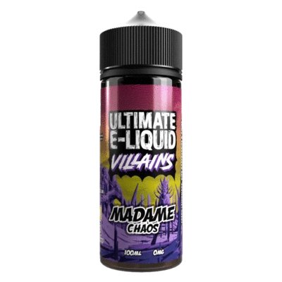 Buy cheapest online Ultimate Puff Villains 100ML Shortfill Madame Chaos at lowest price in uk