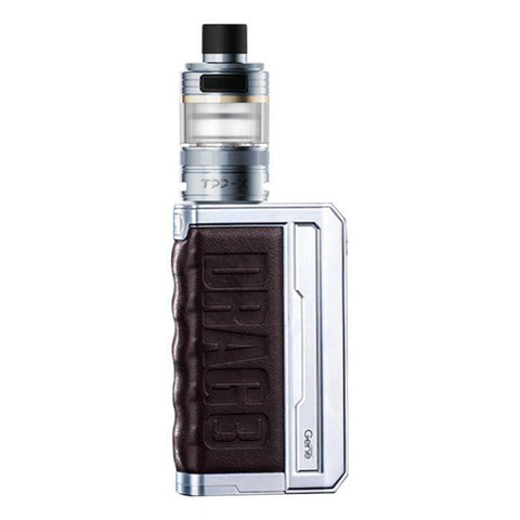 Buy cheapest online Voopoo - Drag 3 TPP-X - Vape Kit Silver Coffee Brown at lowest price in uk